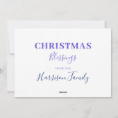 三賢人の水色パーソナライズされた シーズンカード (裏面)