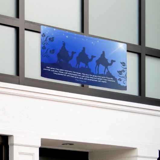 三賢人ブルースタークリスマス教会 横断幕 (ビルの外側)