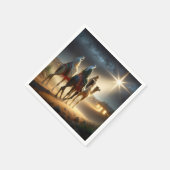 三賢人後を追の星 スタンダードカクテルナプキン (角)