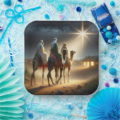 三賢人後を追の星 ペーパープレート (パーティー)