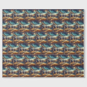 三賢人後を追の星 ラッピングペーパー (フラット)