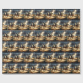 三賢人後を追の星 ラッピングペーパー (フラット)