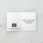 三賢人後を追の聖降誕祭 シーズンカード (内部)