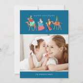 三賢人 |クリスマス |ホリデーフォトカード シーズンカード (正面)