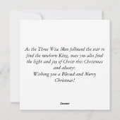 三賢人 – フラットクリスマスカード シーズンカード (裏面)