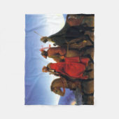 三賢人 フリースブランケット (正面)