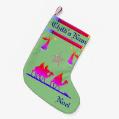 三賢人/天使ストッキング スモールクリスマスストッキング (正面 (吊り時))