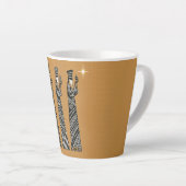 三賢士 ブラック＆ホワイト クリスマス 聖誕 カフェラテマグ (右アングル)