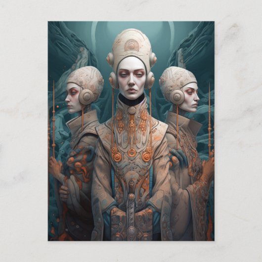 三賢女ファンタジーSF ポストカード (正面)