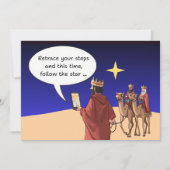 三賢王のサットナビスターおもしろクリスマス シーズンカード (正面)