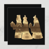 三賢王の日、黒と金ゴールドハッピーエピファニー シーズンカード (正面/裏面)