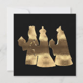 三賢王の日、黒と金ゴールドハッピーエピファニー シーズンカード (正面)