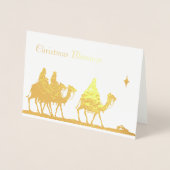 三賢者のクリスマス 箔カード (正面)