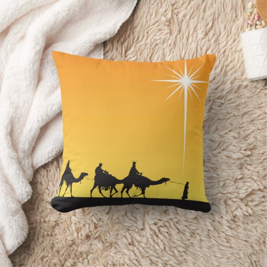 三賢者後を追の星 クッション (ブランケット)