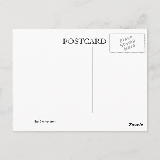 三賢者 ポストカード (裏面)