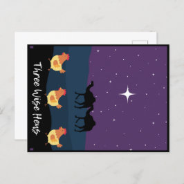 三賢鶏おもしろいのクリスマスはがき ポストカード