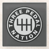 三足民族 ガラスコースター (正面)