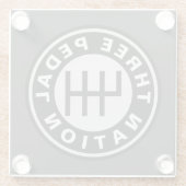 三足民族 ガラスコースター (裏面)