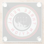 三足民族 ガラスコースター (裏面)