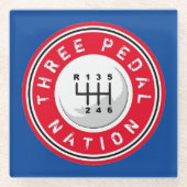 三足民族 ガラスコースター (正面)