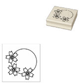 三輪桜(さくらんぼ花)スタンプ ラバースタンプ (押印)