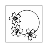 三輪桜(さくらんぼ花)スタンプ ラバースタンプ (インプリント)