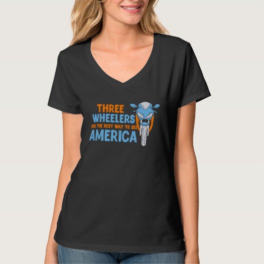 三輪自転車の格好 Tシャツ (正面)
