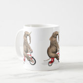 三輪車に乗った可愛い象 コーヒーマグカップ (正面左)