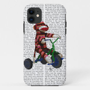 三輪車のソックス猿 iPhone 11 ケース