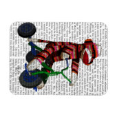 三輪車のソックモンキー マグネット (横)