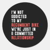 三輪車のトライカーリカムバイクトライクおもしろいヴィンテージ ラウンドシール (正面)