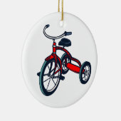 三輪車の円形のオーナメント セラミックオーナメント (右)
