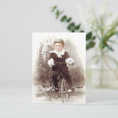 三輪車の少年 ポストカード (スタンド正面)