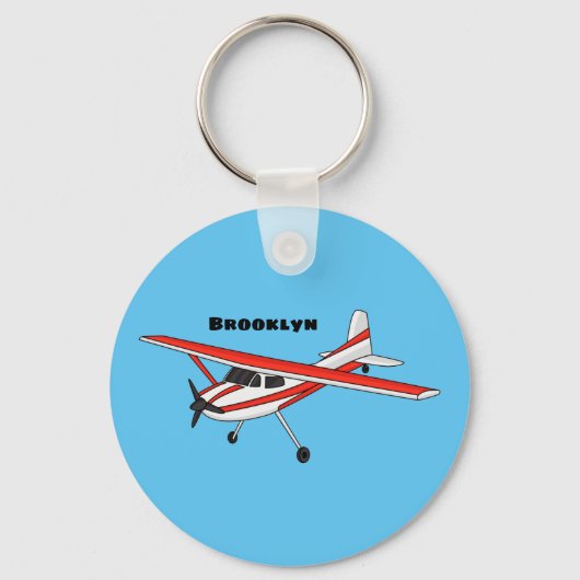 三輪車ギア航空漫画 キーホルダー (正面)