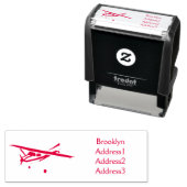 三輪車ギア航空漫画 セルフインキングスタンプ (インサイチュ)