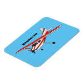 三輪車ギア航空漫画 マグネット (左側)