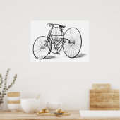 三輪車スケッチ ポスター (キッチン)