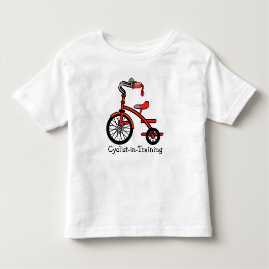 三輪車デザイン幼児服 トドラーTシャツ (正面)