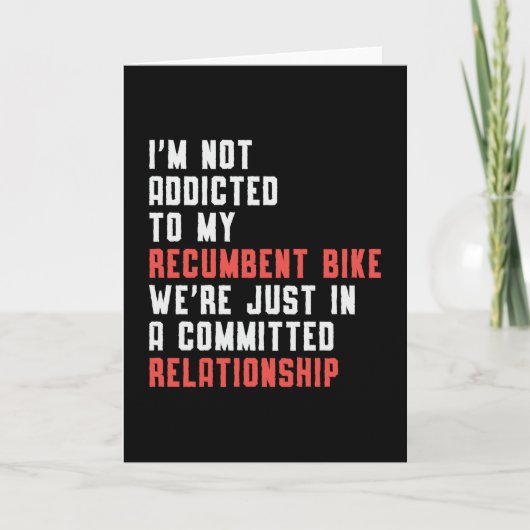 三輪車トライカーリカンベントバイクトライおもしろいクヴィンテージ カード (正面)