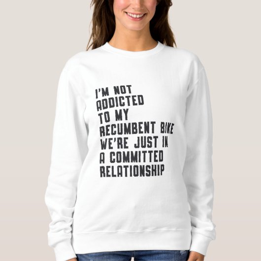 三輪車リカーリカンベントバイクトライクヴィンテージレトロ スウェットシャツ (正面)