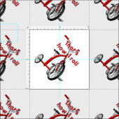 三輪車 – そう転がだ! ファブリック (タイル)