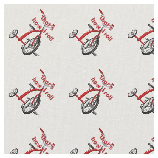 三輪車 – そう転がだ! ファブリック (クローズアップ)