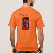 三輪車。乗りますか、または死んで下さい Tシャツ (裏面)