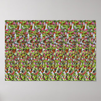 三輪車 – 隠し3Dプリント ポスター