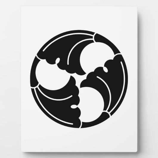 三連イチョウ葉 フォトプラーク (正面)