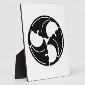 三連イチョウ葉 フォトプラーク (側面)