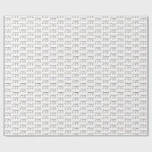 三連女3人の女の子ギフトカスタマイズだ ラッピングペーパー (フラット)