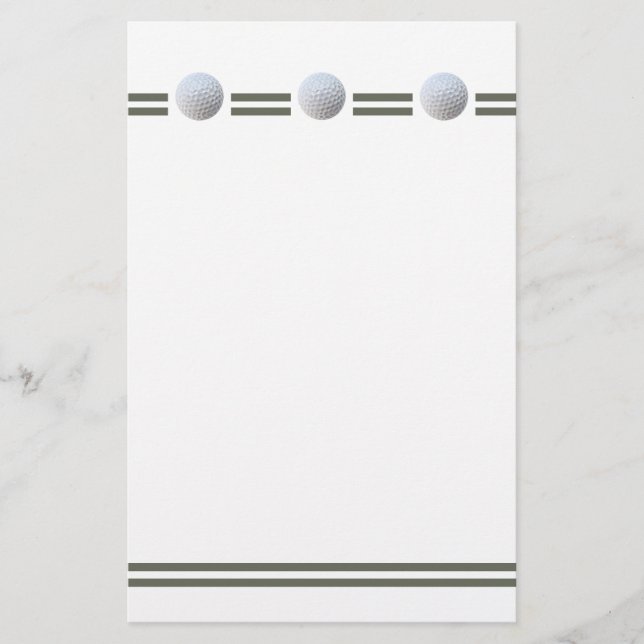 三連式のゴルフボール (正面)