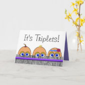 三連式挨拶カード カード (黄色い花)