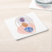 三連石 スクエアペーパーコースター (アングル)